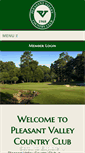 Mobile Screenshot of pleasantvalleycountryclub.net